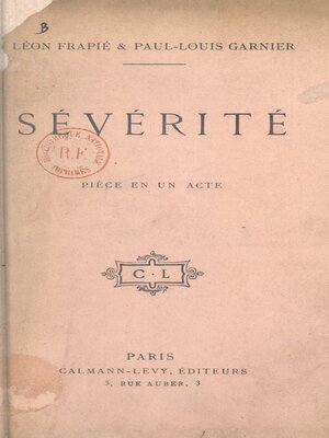 cover image of Sévérité